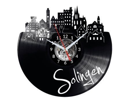 SOLINGEN ZEGAR ŚCIENNY DEKORACYJNY NOWOCZESNY PŁYTA WINYLOWA WINYL NA PREZENT EVEVO EVEVO.PL W0480