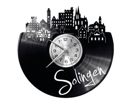 SOLINGEN ZEGAR ŚCIENNY DEKORACYJNY NOWOCZESNY PŁYTA WINYLOWA WINYL NA PREZENT EVEVO EVEVO.PL W0480