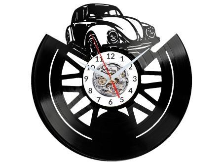 Stary Samochód Zegar Ścienny Dekoracyjny Płyta Winylowa Prezent Dla Niego Dla Niej Evevo