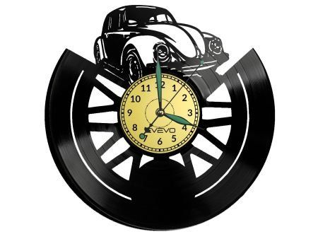 Stary Samochód Zegar Ścienny Dekoracyjny Płyta Winylowa Prezent Dla Niego Dla Niej Evevo