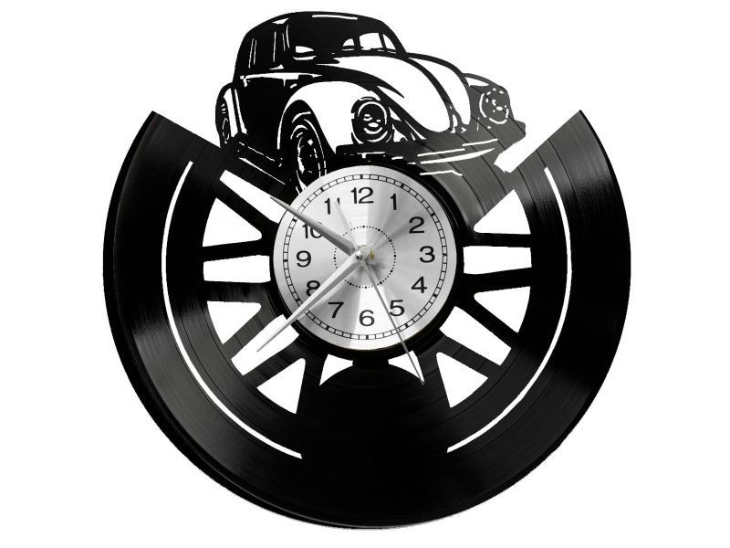 Stary Samochód Zegar Ścienny Dekoracyjny Płyta Winylowa Prezent Dla Niego Dla Niej Evevo