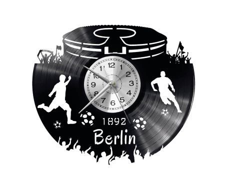 BERLIN ZEGAR ŚCIENNY DEKORACYJNY NOWOCZESNY PŁYTA WINYLOWA WINYL NA PREZENT EVEVO EVEVO.PL W0545
