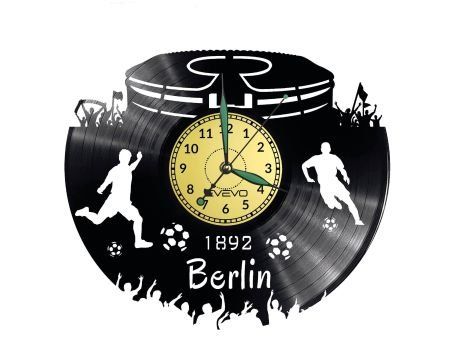 BERLIN ZEGAR ŚCIENNY DEKORACYJNY NOWOCZESNY PŁYTA WINYLOWA WINYL NA PREZENT EVEVO EVEVO.PL W0545