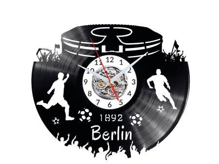 BERLIN ZEGAR ŚCIENNY DEKORACYJNY NOWOCZESNY PŁYTA WINYLOWA WINYL NA PREZENT EVEVO EVEVO.PL W0545
