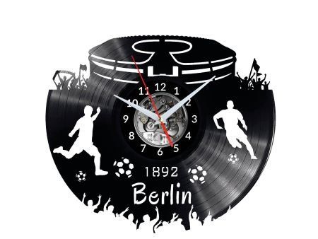 BERLIN ZEGAR ŚCIENNY DEKORACYJNY NOWOCZESNY PŁYTA WINYLOWA WINYL NA PREZENT EVEVO EVEVO.PL W0545