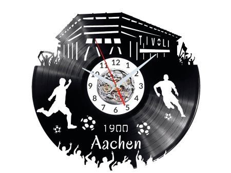 AACHEN ZEGAR ŚCIENNY DEKORACYJNY NOWOCZESNY PŁYTA WINYLOWA WINYL NA PREZENT EVEVO EVEVO.PL W0547