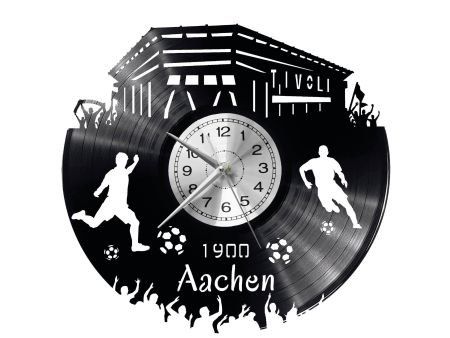 AACHEN ZEGAR ŚCIENNY DEKORACYJNY NOWOCZESNY PŁYTA WINYLOWA WINYL NA PREZENT EVEVO EVEVO.PL W0547