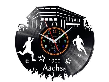AACHEN ZEGAR ŚCIENNY DEKORACYJNY NOWOCZESNY PŁYTA WINYLOWA WINYL NA PREZENT EVEVO EVEVO.PL W0547