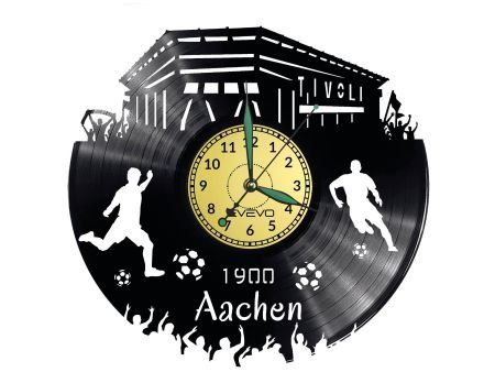 AACHEN ZEGAR ŚCIENNY DEKORACYJNY NOWOCZESNY PŁYTA WINYLOWA WINYL NA PREZENT EVEVO EVEVO.PL W0547