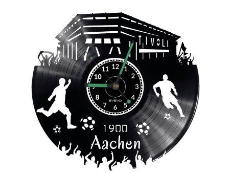 AACHEN ZEGAR ŚCIENNY DEKORACYJNY NOWOCZESNY PŁYTA WINYLOWA WINYL NA PREZENT EVEVO EVEVO.PL W0547