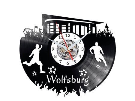WOLFSBURG ZEGAR ŚCIENNY DEKORACYJNY NOWOCZESNY PŁYTA WINYLOWA WINYL NA PREZENT EVEVO EVEVO.PL W0549