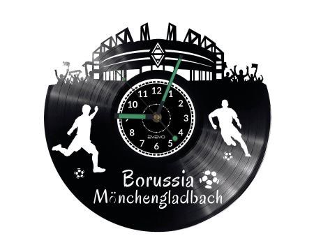 BORUSSIA MNCHENGLADBACH ZEGAR ŚCIENNY DEKORACYJNY NOWOCZESNY PŁYTA WINYLOWA WINYL NA PREZENT EVEVO EVEVO.PL W0555