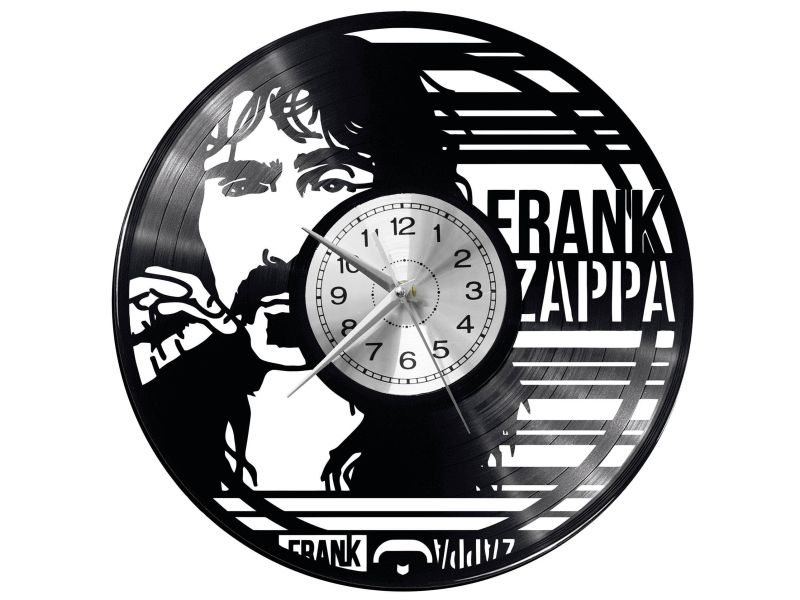 FRANK ZAPPA ZEGAR ŚCIENNY DEKORACYJNY NOWOCZESNY PŁYTA WINYLOWA WINYL NA PREZENT EVEVO EVEVO.PL W0578