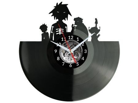 GORILLAZ ZEGAR ŚCIENNY DEKORACYJNY NOWOCZESNY PŁYTA WINYLOWA WINYL NA PREZENT EVEVO EVEVO.PL W0597