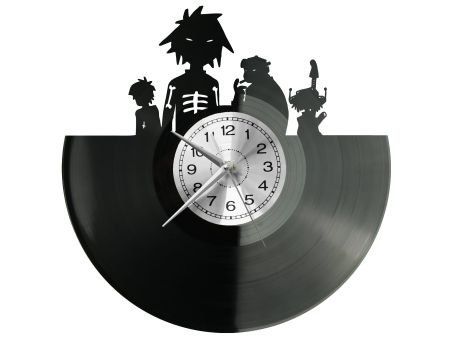 GORILLAZ ZEGAR ŚCIENNY DEKORACYJNY NOWOCZESNY PŁYTA WINYLOWA WINYL NA PREZENT EVEVO EVEVO.PL W0597
