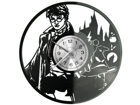 MAŁY CZARODZIEJ ZEGAR ŚCIENNY DEKORACYJNY NOWOCZESNY PŁYTA WINYLOWA WINYL NA PREZENT EVEVO EVEVO.PL W0616