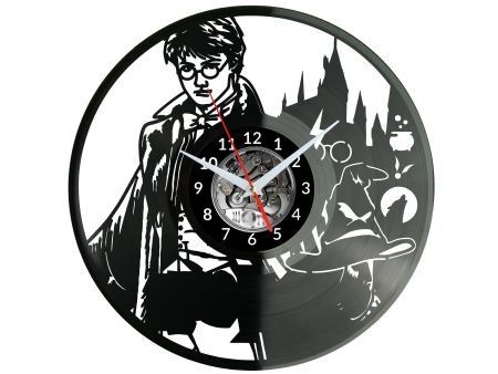 MAŁY CZARODZIEJ ZEGAR ŚCIENNY DEKORACYJNY NOWOCZESNY PŁYTA WINYLOWA WINYL NA PREZENT EVEVO EVEVO.PL W0616