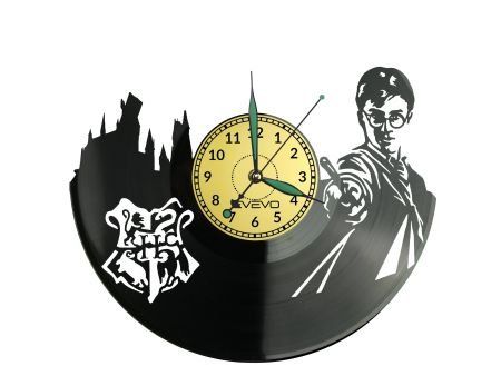 MAŁY CZARODZIEJ ZEGAR ŚCIENNY DEKORACYJNY NOWOCZESNY PŁYTA WINYLOWA WINYL NA PREZENT EVEVO EVEVO.PL W0617