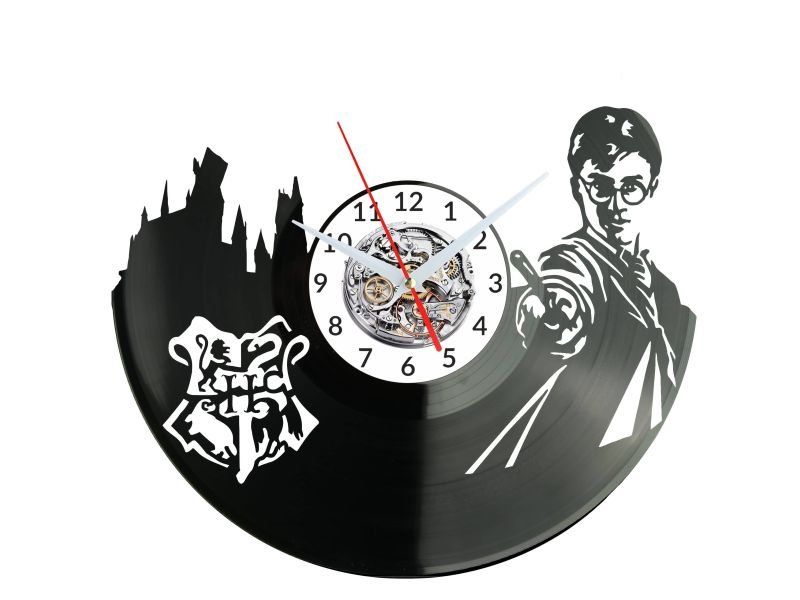 MAŁY CZARODZIEJ ZEGAR ŚCIENNY DEKORACYJNY NOWOCZESNY PŁYTA WINYLOWA WINYL NA PREZENT EVEVO EVEVO.PL W0617