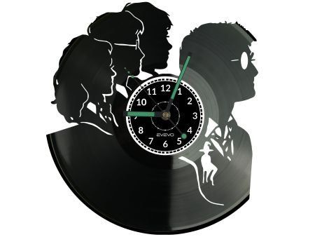 MAŁY CZARODZIEJ ZEGAR ŚCIENNY DEKORACYJNY NOWOCZESNY PŁYTA WINYLOWA WINYL NA PREZENT EVEVO EVEVO.PL W0618