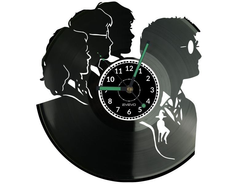MAŁY CZARODZIEJ ZEGAR ŚCIENNY DEKORACYJNY NOWOCZESNY PŁYTA WINYLOWA WINYL NA PREZENT EVEVO EVEVO.PL W0618
