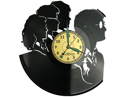 MAŁY CZARODZIEJ ZEGAR ŚCIENNY DEKORACYJNY NOWOCZESNY PŁYTA WINYLOWA WINYL NA PREZENT EVEVO EVEVO.PL W0618