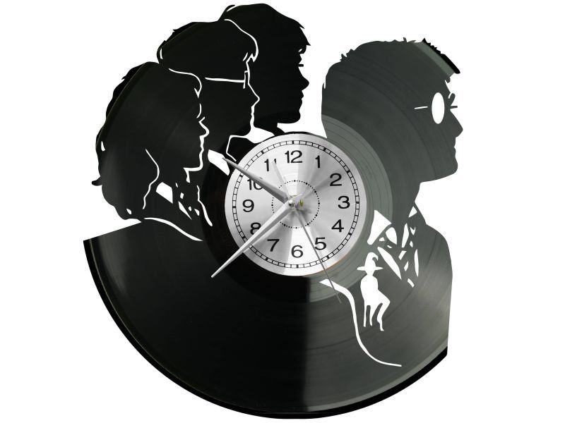 MAŁY CZARODZIEJ ZEGAR ŚCIENNY DEKORACYJNY NOWOCZESNY PŁYTA WINYLOWA WINYL NA PREZENT EVEVO EVEVO.PL W0618
