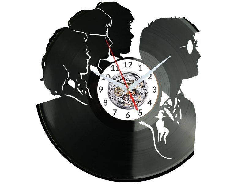 MAŁY CZARODZIEJ ZEGAR ŚCIENNY DEKORACYJNY NOWOCZESNY PŁYTA WINYLOWA WINYL NA PREZENT EVEVO EVEVO.PL W0618