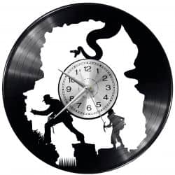 Indiana Jones Zegar Ścienny Płyta Winylowa Nowoczesny Dekoracyjny Na Prezent Urodziny