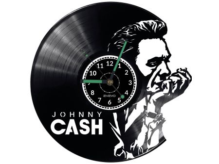 Johnny Cash Zegar Ścienny Płyta Winylowa Nowoczesny Dekoracyjny Na Prezent Urodziny