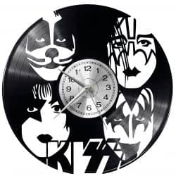Kiss Zegar Ścienny Płyta Winylowa Nowoczesny Dekoracyjny Na Prezent Urodziny