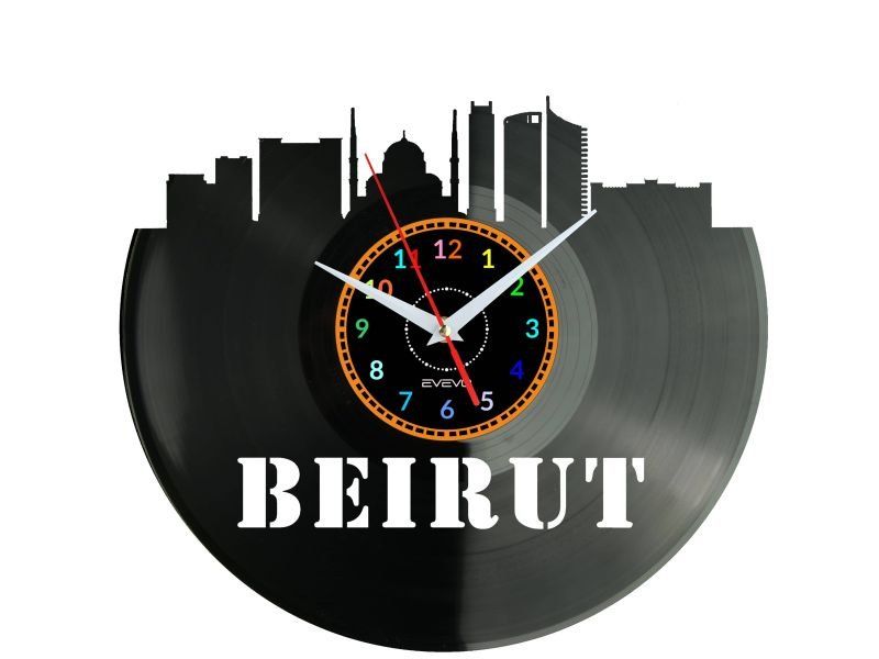 Bejurt ZEGAR ŚCIENNY DEKORACYJNY NOWOCZESNY PŁYTA WINYLOWA WINYL NA PREZENT EVEVO EVEVO.PL W0731