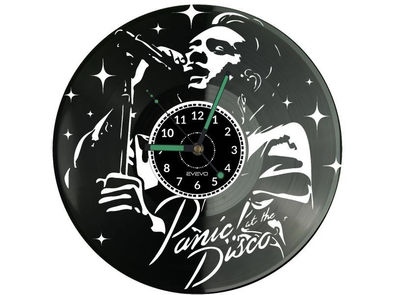 Panic! at The Disco ZEGAR ŚCIENNY DEKORACYJNY NOWOCZESNY PŁYTA WINYLOWA WINYL NA PREZENT EVEVO EVEVO.PL W0732