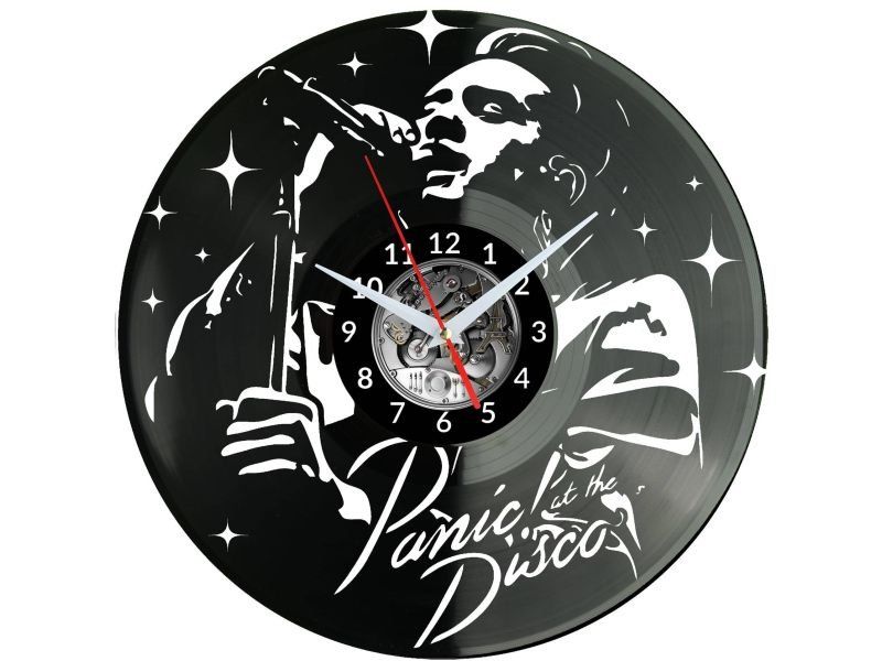 Panic! at The Disco ZEGAR ŚCIENNY DEKORACYJNY NOWOCZESNY PŁYTA WINYLOWA WINYL NA PREZENT EVEVO EVEVO.PL W0732