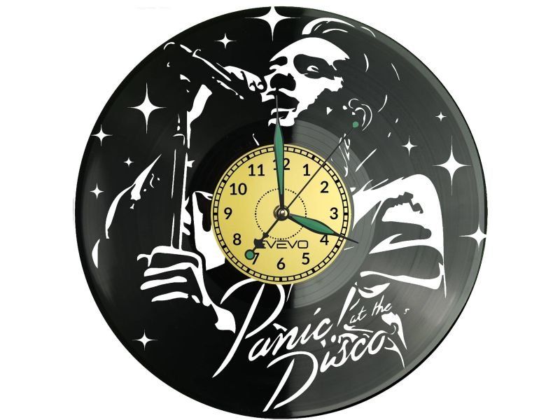 Panic! at The Disco ZEGAR ŚCIENNY DEKORACYJNY NOWOCZESNY PŁYTA WINYLOWA WINYL NA PREZENT EVEVO EVEVO.PL W0732