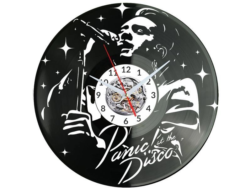 Panic! at The Disco ZEGAR ŚCIENNY DEKORACYJNY NOWOCZESNY PŁYTA WINYLOWA WINYL NA PREZENT EVEVO EVEVO.PL W0732