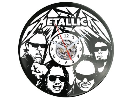 Metallica Zegar Ścienny Płyta Winylowa Nowoczesny Dekoracyjny Na Prezent Urodziny