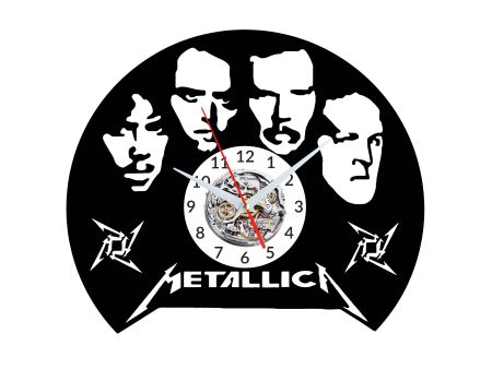 Metallica Zegar Ścienny Płyta Winylowa Nowoczesny Dekoracyjny Na Prezent Urodziny