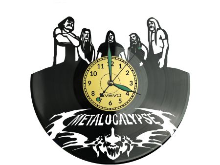 Metalocalypse Zegar Ścienny Płyta Winylowa Nowoczesny Dekoracyjny Na Prezent Urodziny