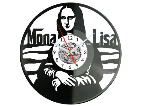 MONA LISA ZEGAR ŚCIENNY DEKORACYJNY NOWOCZESNY PŁYTA WINYLOWA WINYL NA PREZENT EVEVO EVEVO.PL W0752