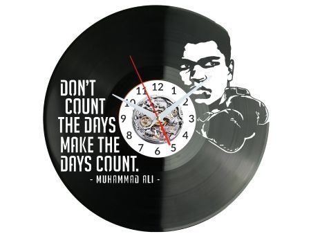 MUHAMMAD ALI BOKS ZEGAR ŚCIENNY PŁYTA WINYLOWA PREZENT UPOMINEK URODZINY DLA NIEJ DLA NIEGO EVEVO EVEVO.PL W0767