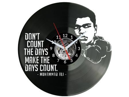 MUHAMMAD ALI BOKS ZEGAR ŚCIENNY PŁYTA WINYLOWA PREZENT UPOMINEK URODZINY DLA NIEJ DLA NIEGO EVEVO EVEVO.PL W0767