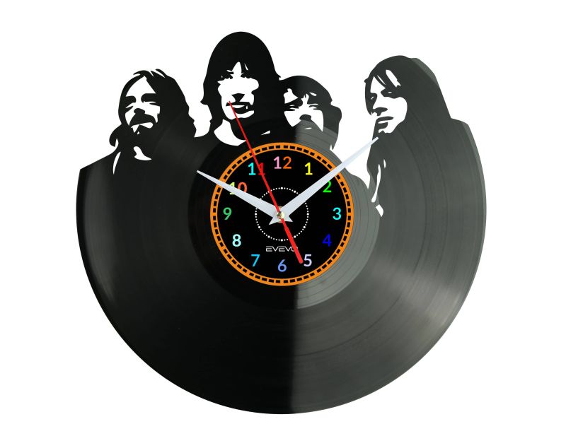 PINK FLOYD ZEGAR ŚCIENNY DEKORACYJNY NOWOCZESNY PŁYTA WINYLOWA WINYL NA PREZENT EVEVO EVEVO.PL W0825