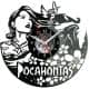Pocahontas Zegar Ścienny Płyta Winylowa Nowoczesny Dekoracyjny Na Prezent Urodziny