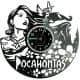 Pocahontas Zegar Ścienny Płyta Winylowa Nowoczesny Dekoracyjny Na Prezent Urodziny