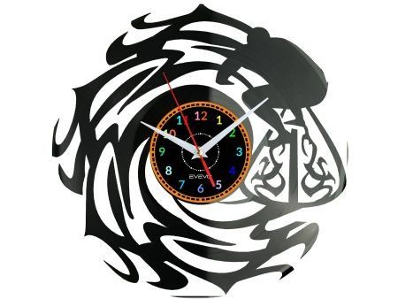 Surfing ZEGAR ŚCIENNY DEKORACYJNY NOWOCZESNY PŁYTA WINYLOWA WINYL NA PREZENT EVEVO EVEVO.PL W0835