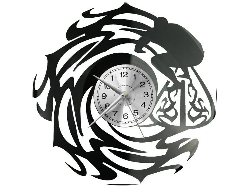 Surfing ZEGAR ŚCIENNY DEKORACYJNY NOWOCZESNY PŁYTA WINYLOWA WINYL NA PREZENT EVEVO EVEVO.PL W0835