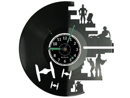STAR WARS ZEGAR ŚCIENNY DEKORACYJNY NOWOCZESNY PŁYTA WINYLOWA WINYL NA PREZENT EVEVO EVEVO.PL W0870