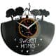 Sweet Home Zegar Ścienny Płyta Winylowa Nowoczesny Dekoracyjny Na Prezent Urodziny