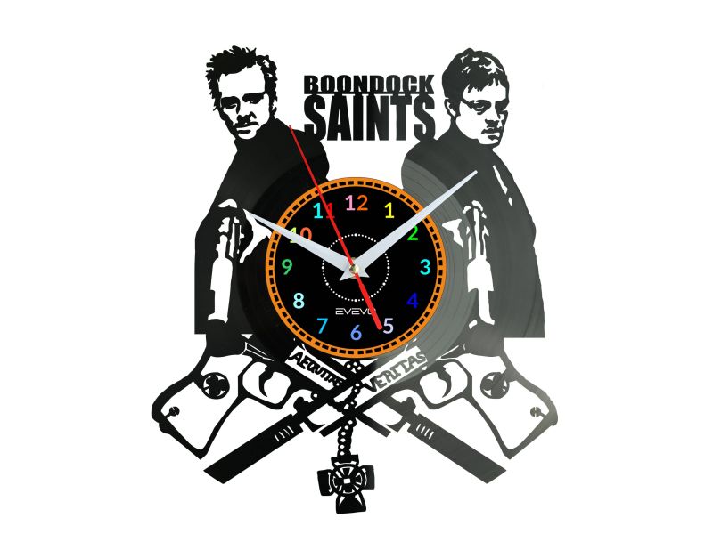 THE BOONDOCK SAINTS ZEGAR ŚCIENNY DEKORACYJNY NOWOCZESNY PŁYTA WINYLOWA WINYL NA PREZENT EVEVO EVEVO.PL W0915